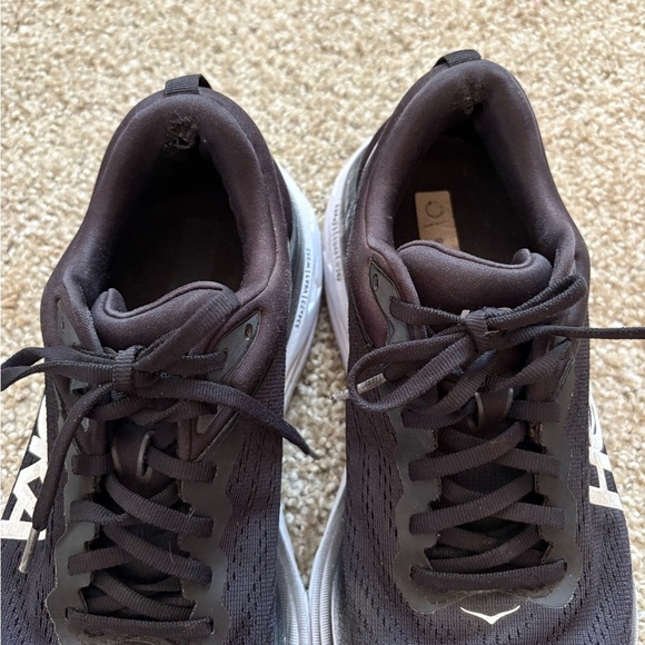 Hoka Black bondi 8 women’s and White Athletic Shoes - Picture 5 of 12